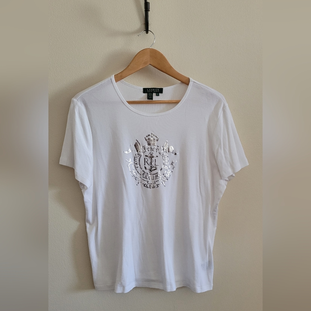 Lauren Ralph Lauren Top XL Metallic Logo